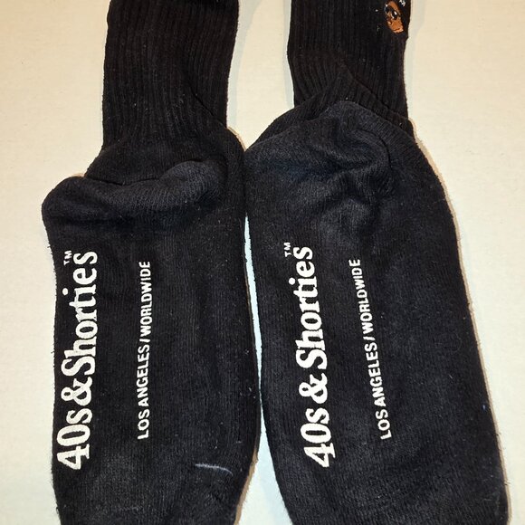 40s & Shorties Men's Easy E Black Socks - Large - Picture 4 of 6